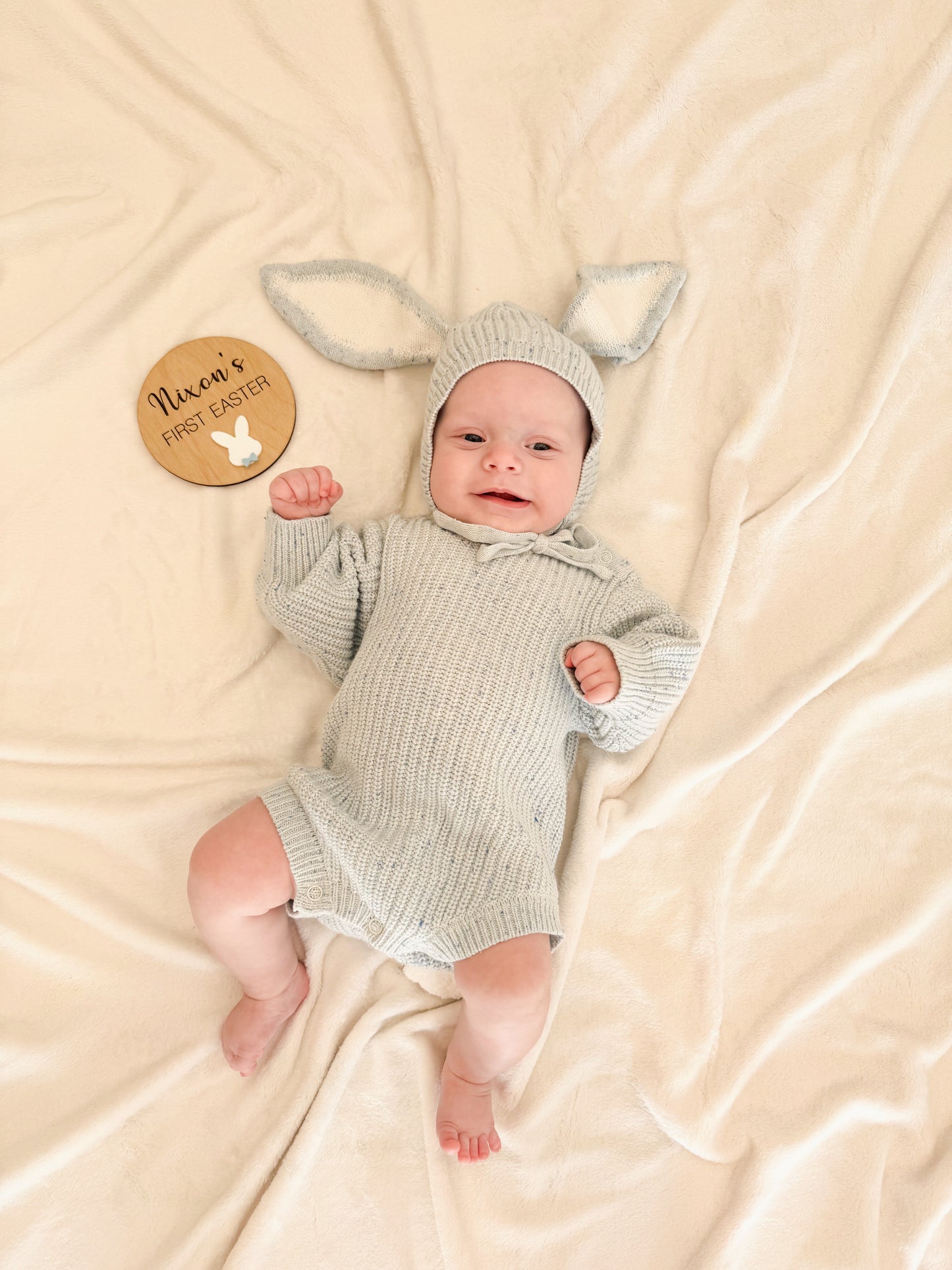 Personalised first easter plaques