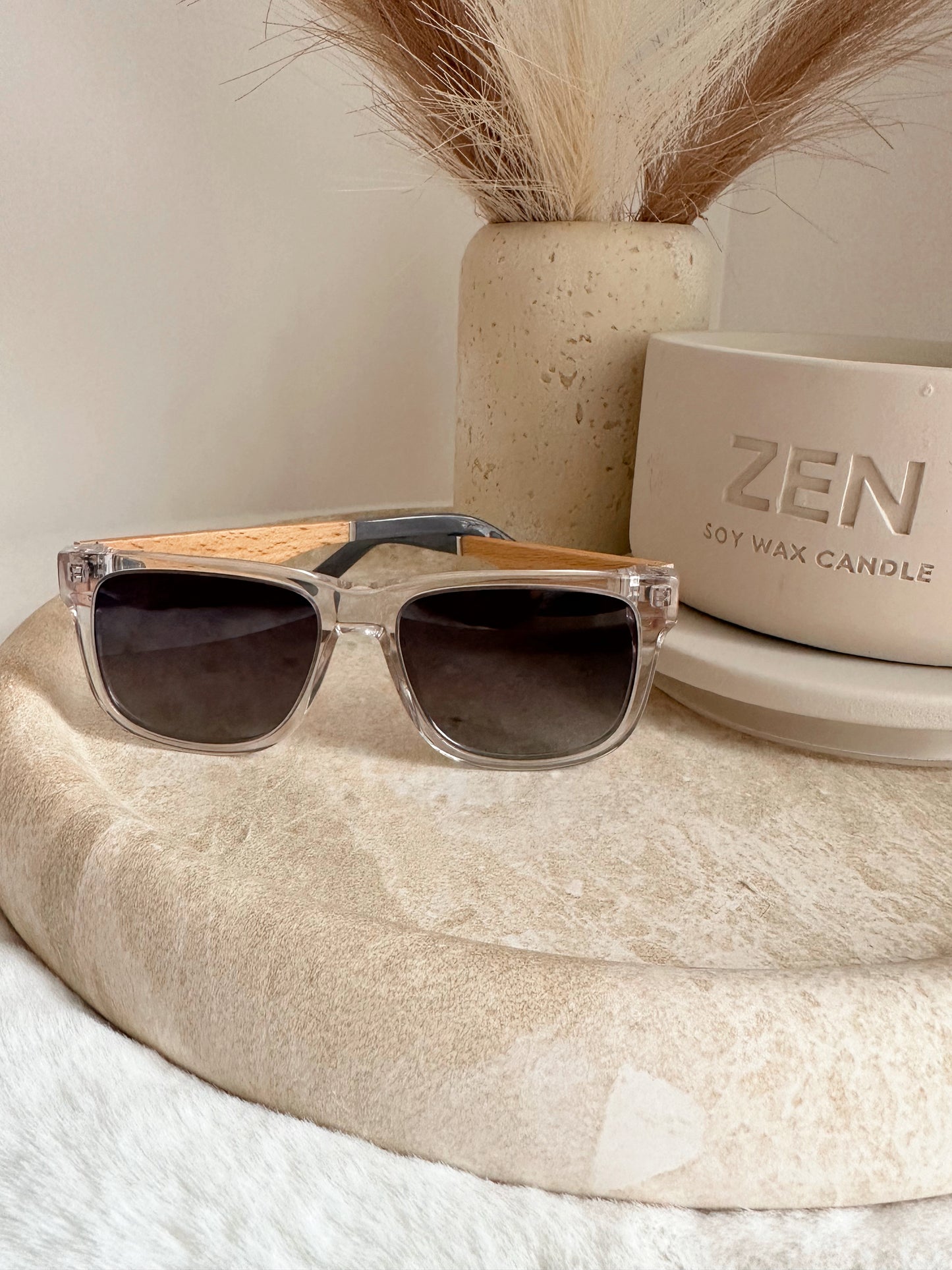 Zen Haven Sunglasses - clear rim