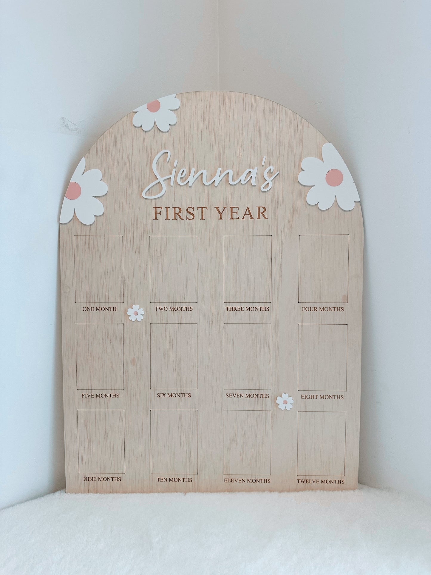 12 month photo board - flowers