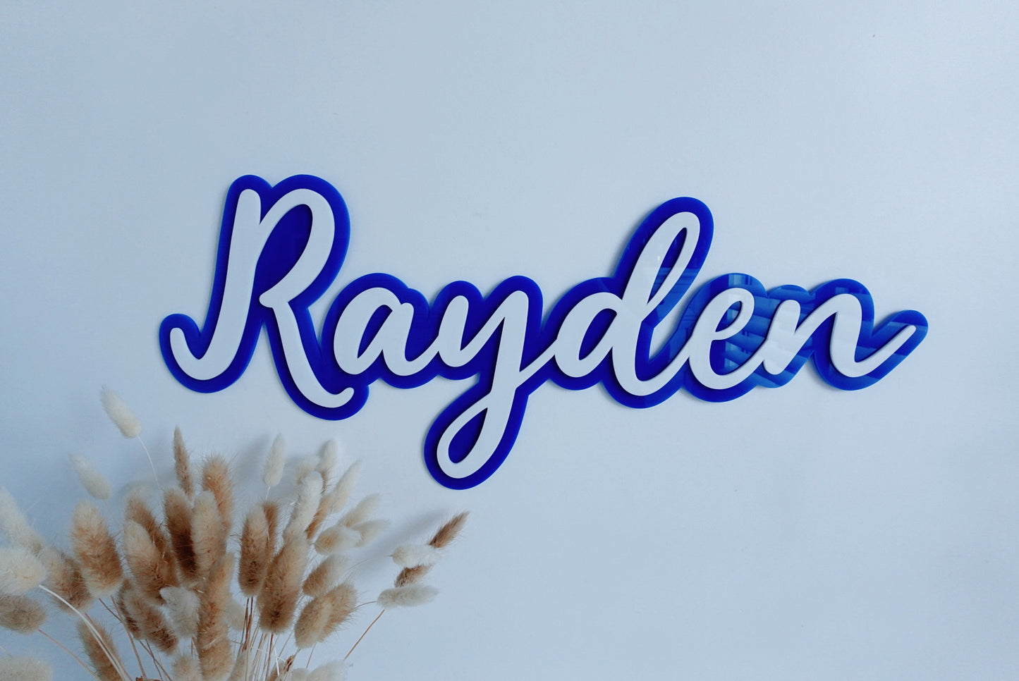 Acrylic bubble name plaque