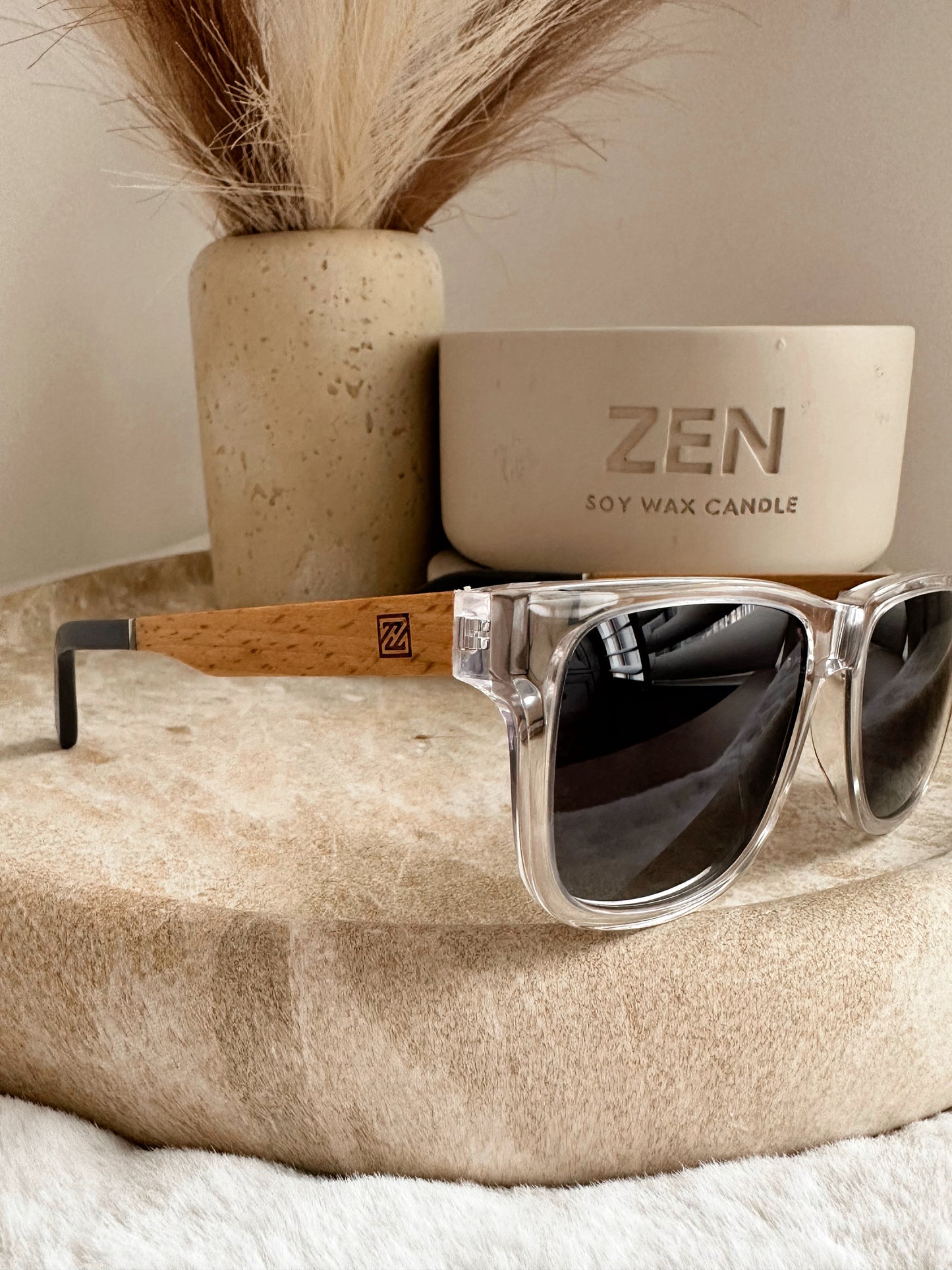 Zen Haven Sunglasses - clear rim