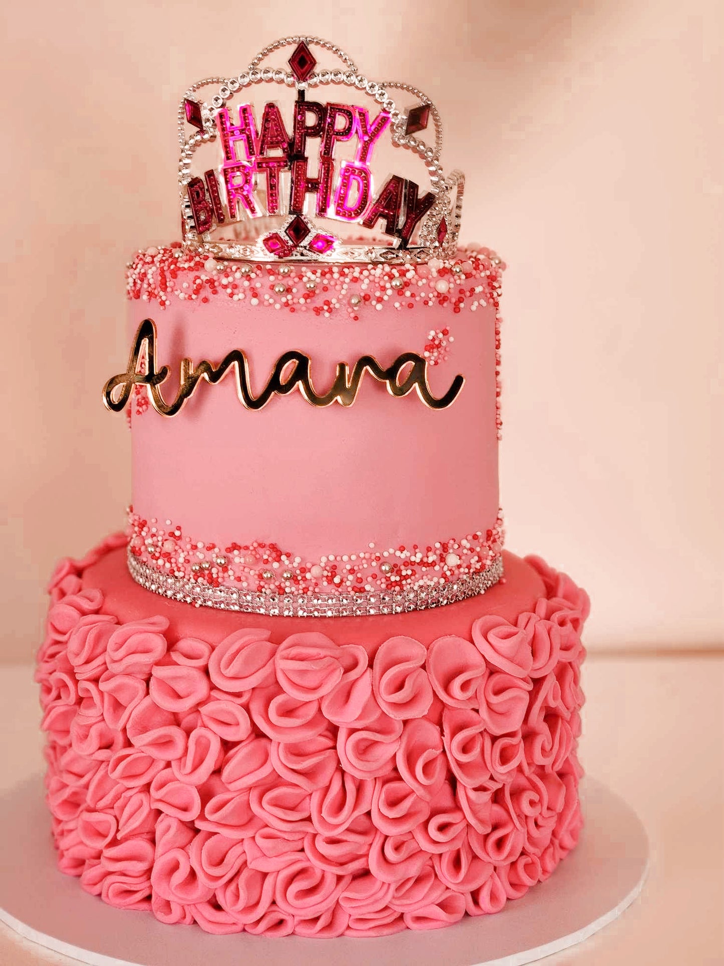 Acrylic cake fropper