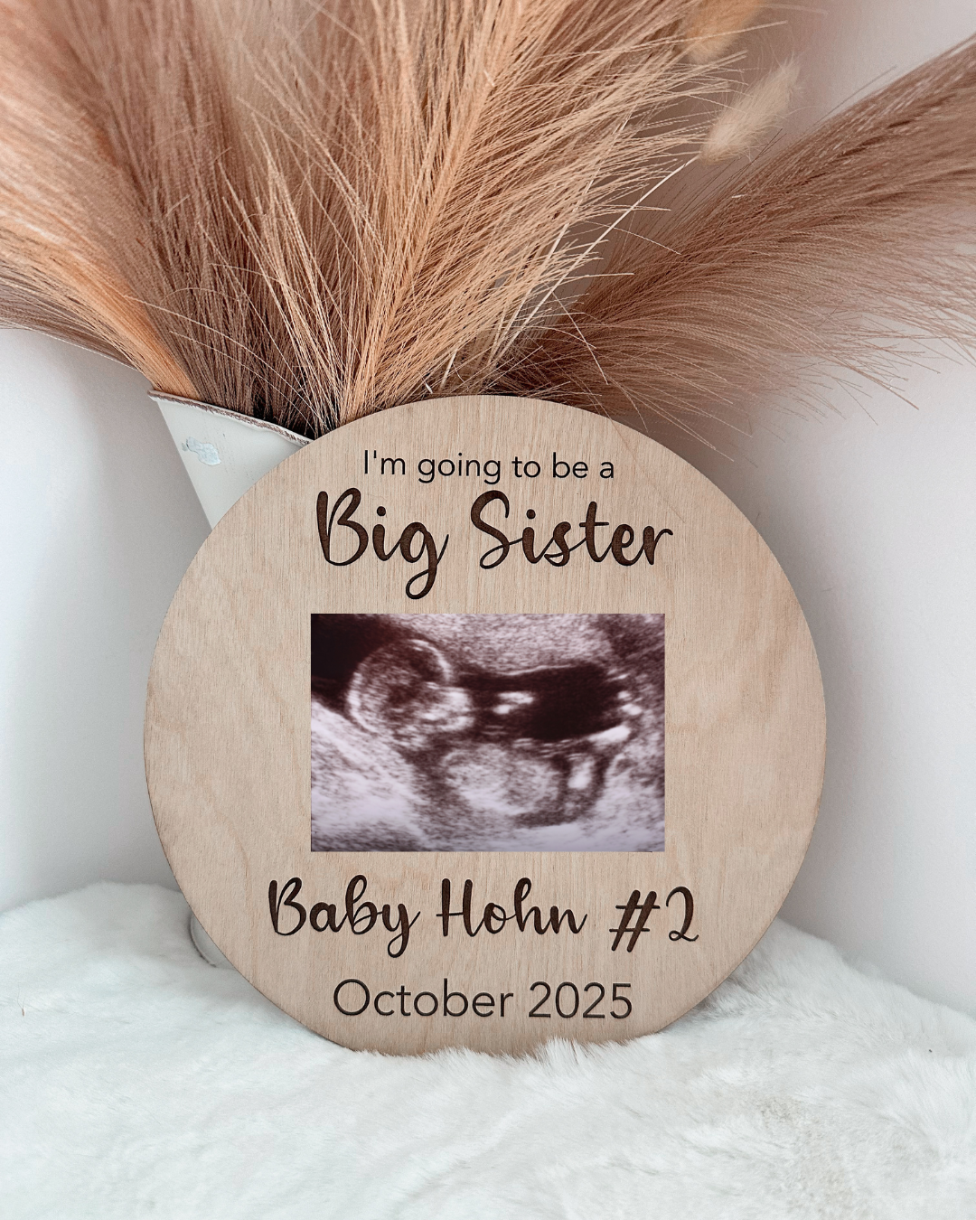 Pregnancy sibling announcement