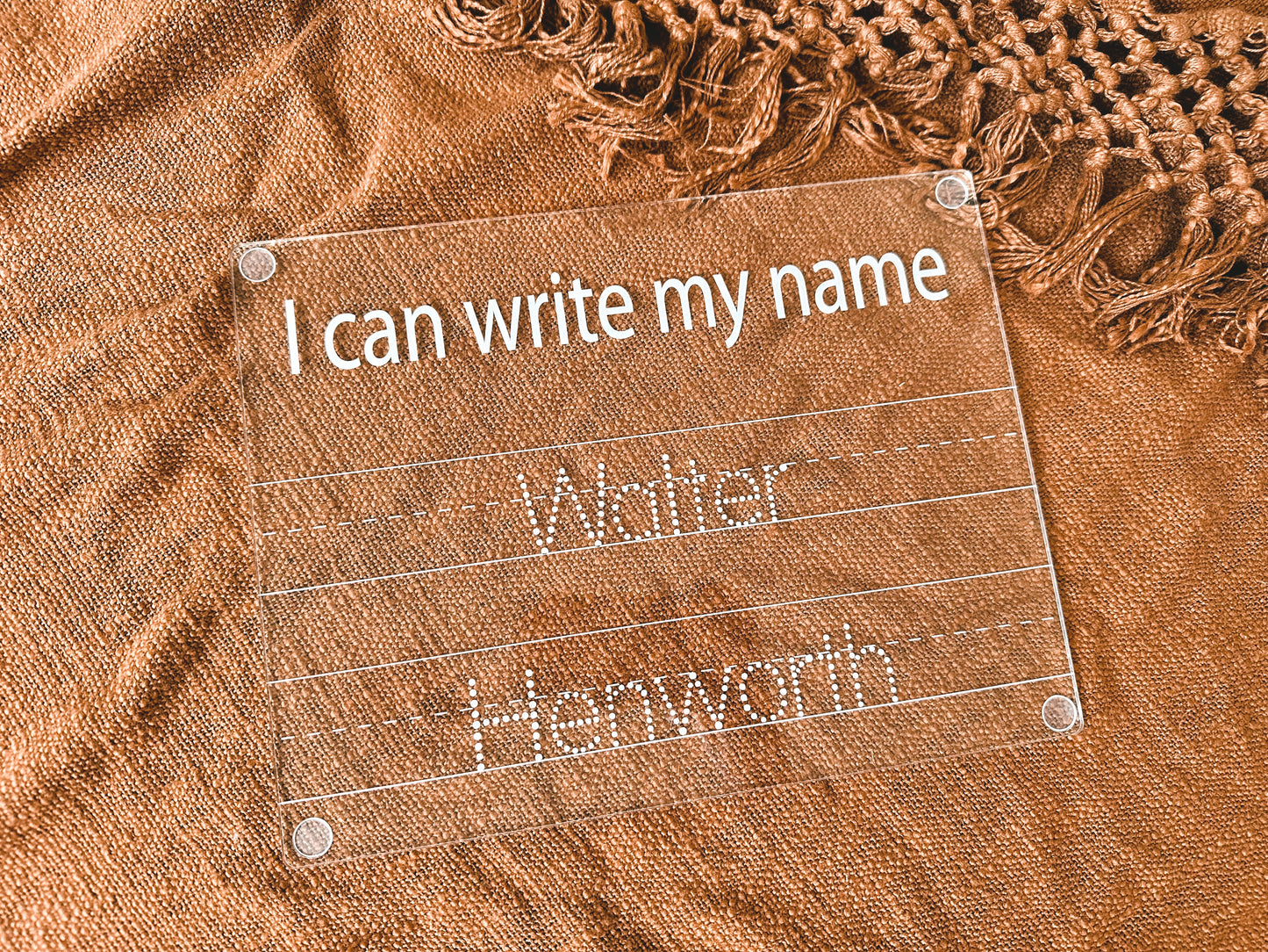 Name tracing board