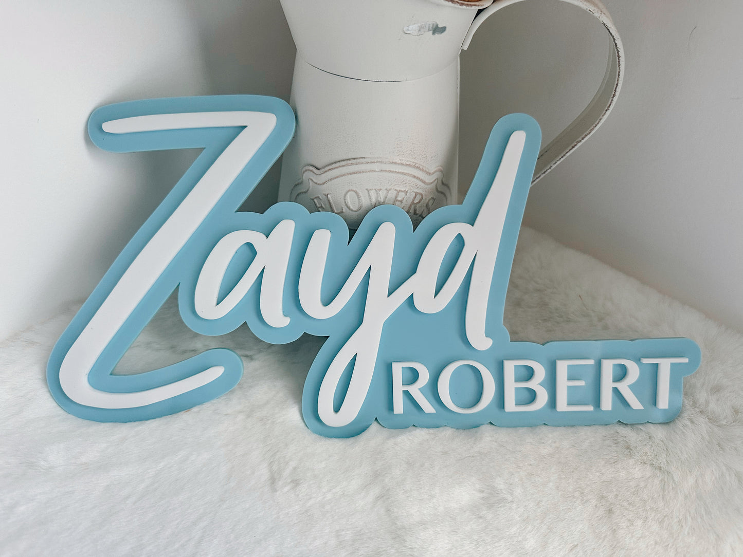 Acrylic bubble name plaque