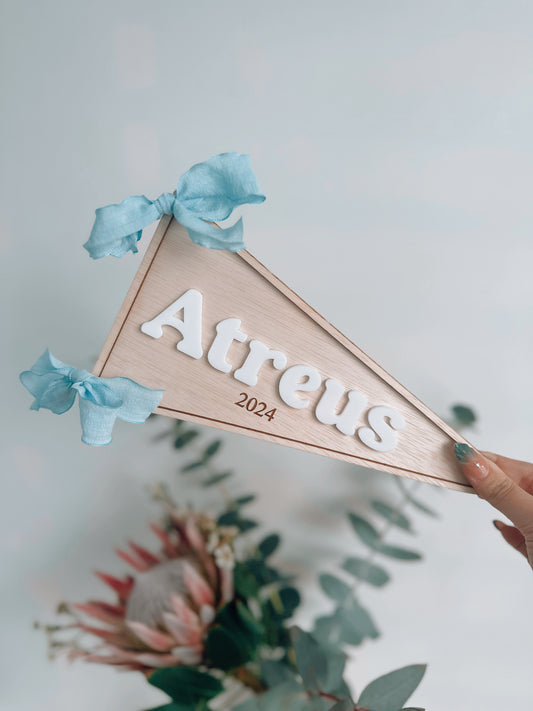 Personalised pennant flag