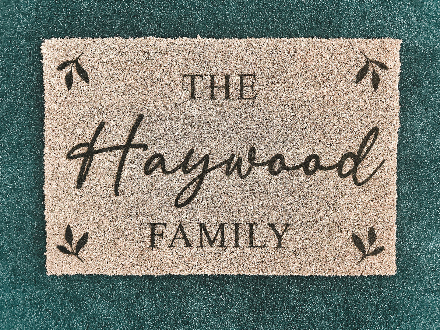 Personalised door mat