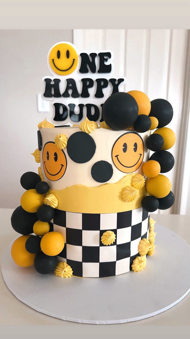 One happy dude cake topper