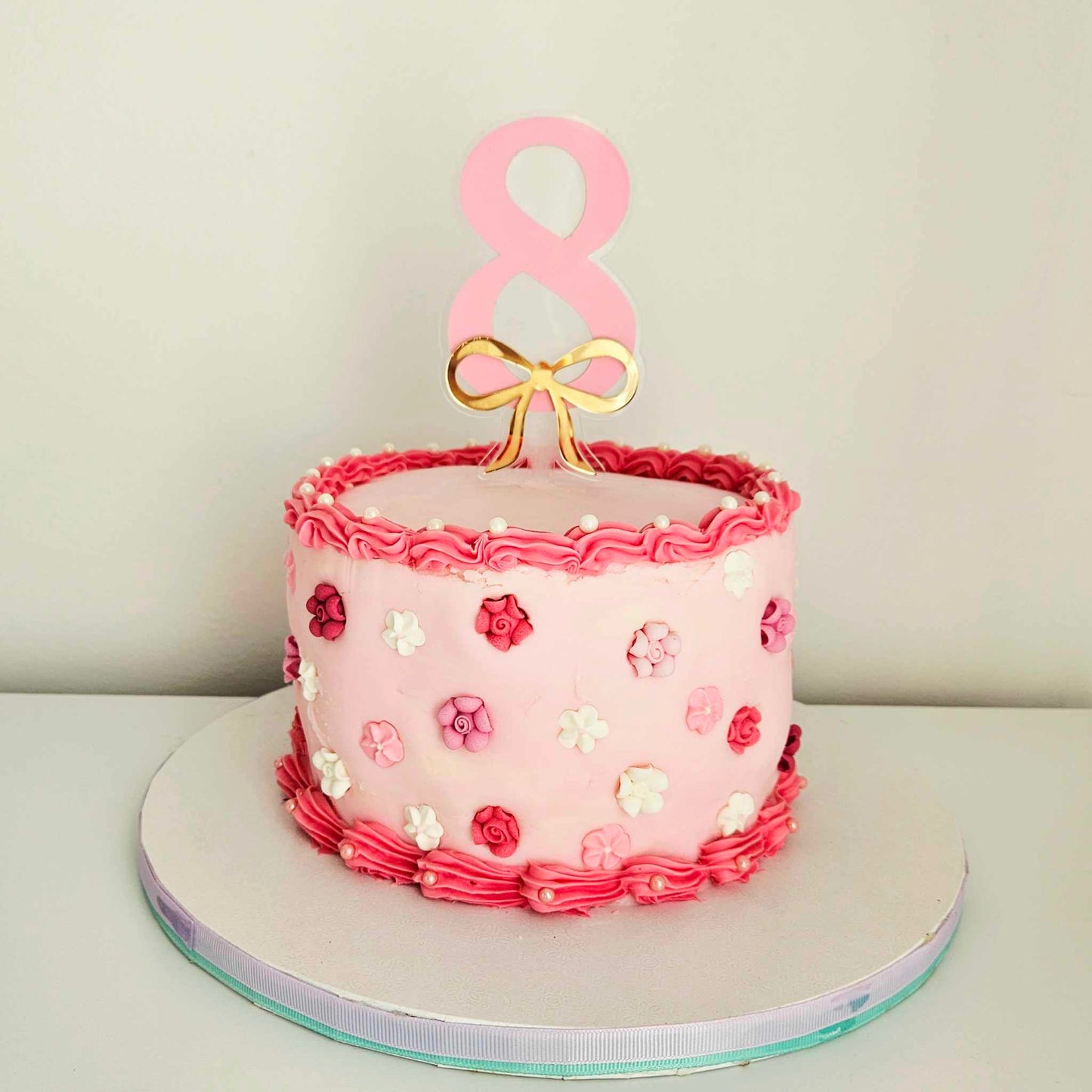 Number bow topper