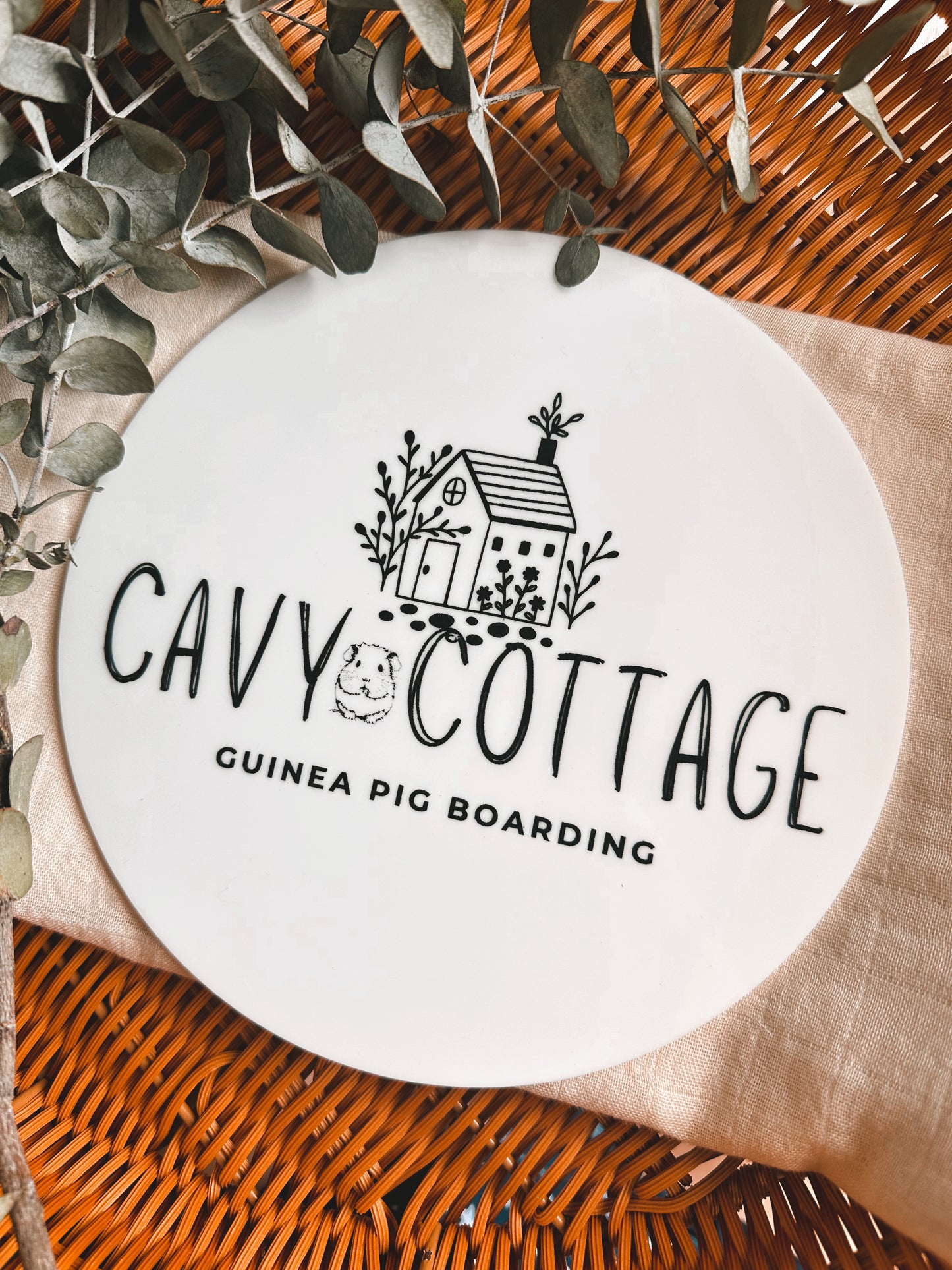 2D engraved business logo sign