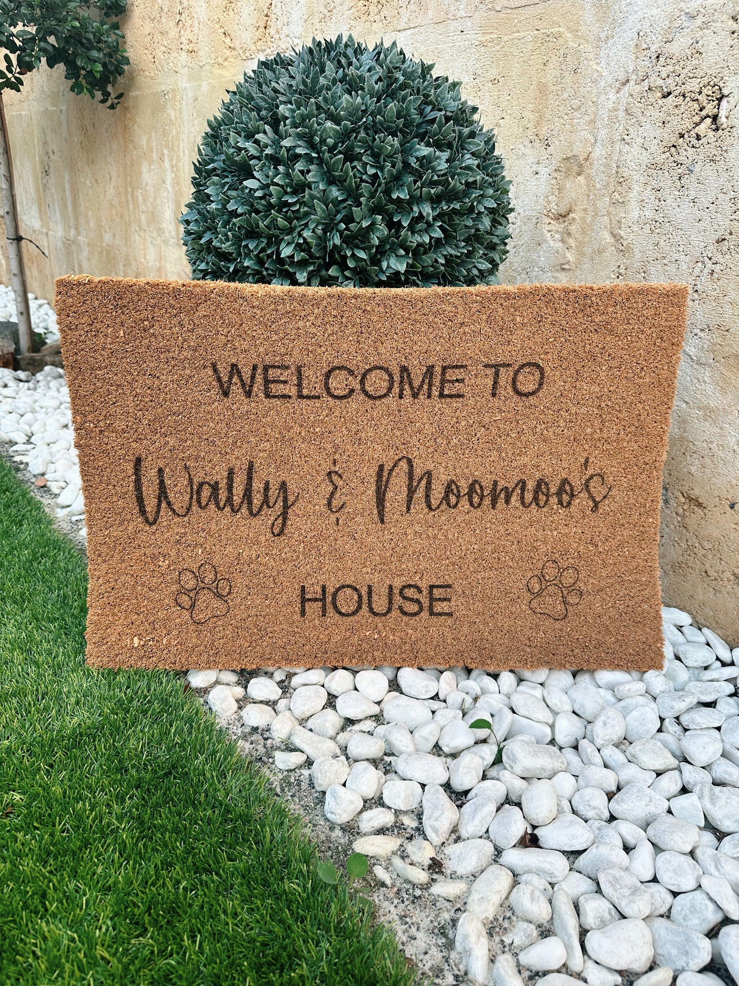 Personalised door mat