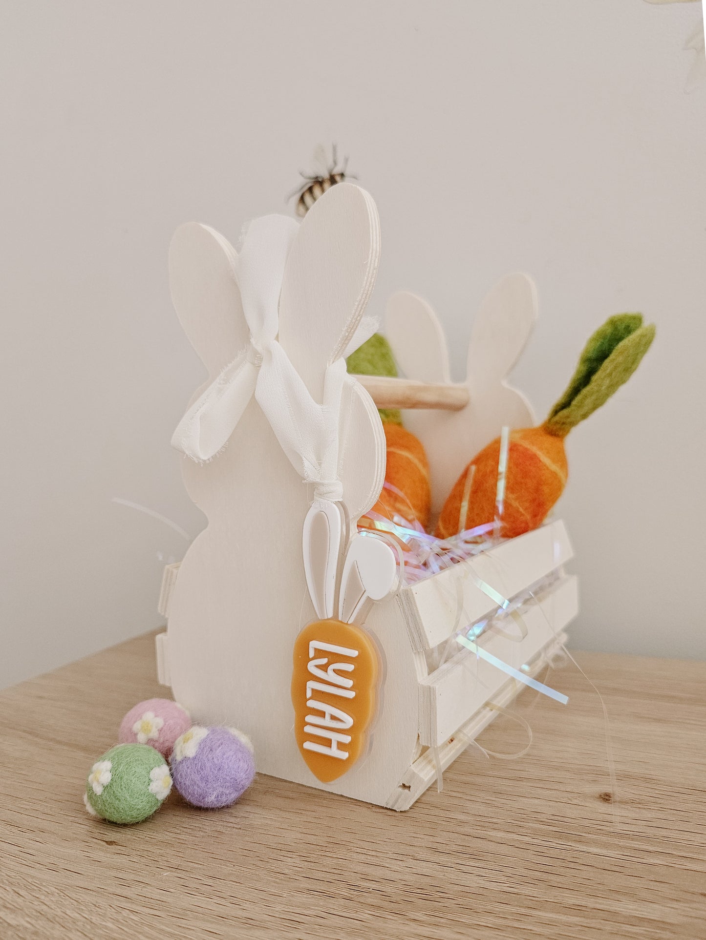 Easter personalised basket tag