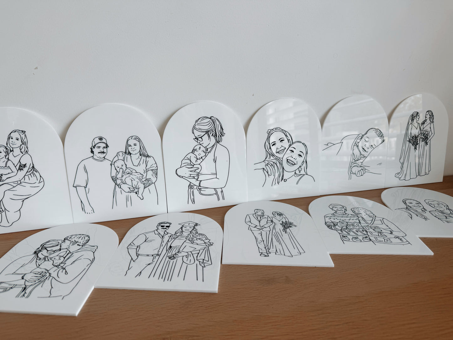 Line art portraits