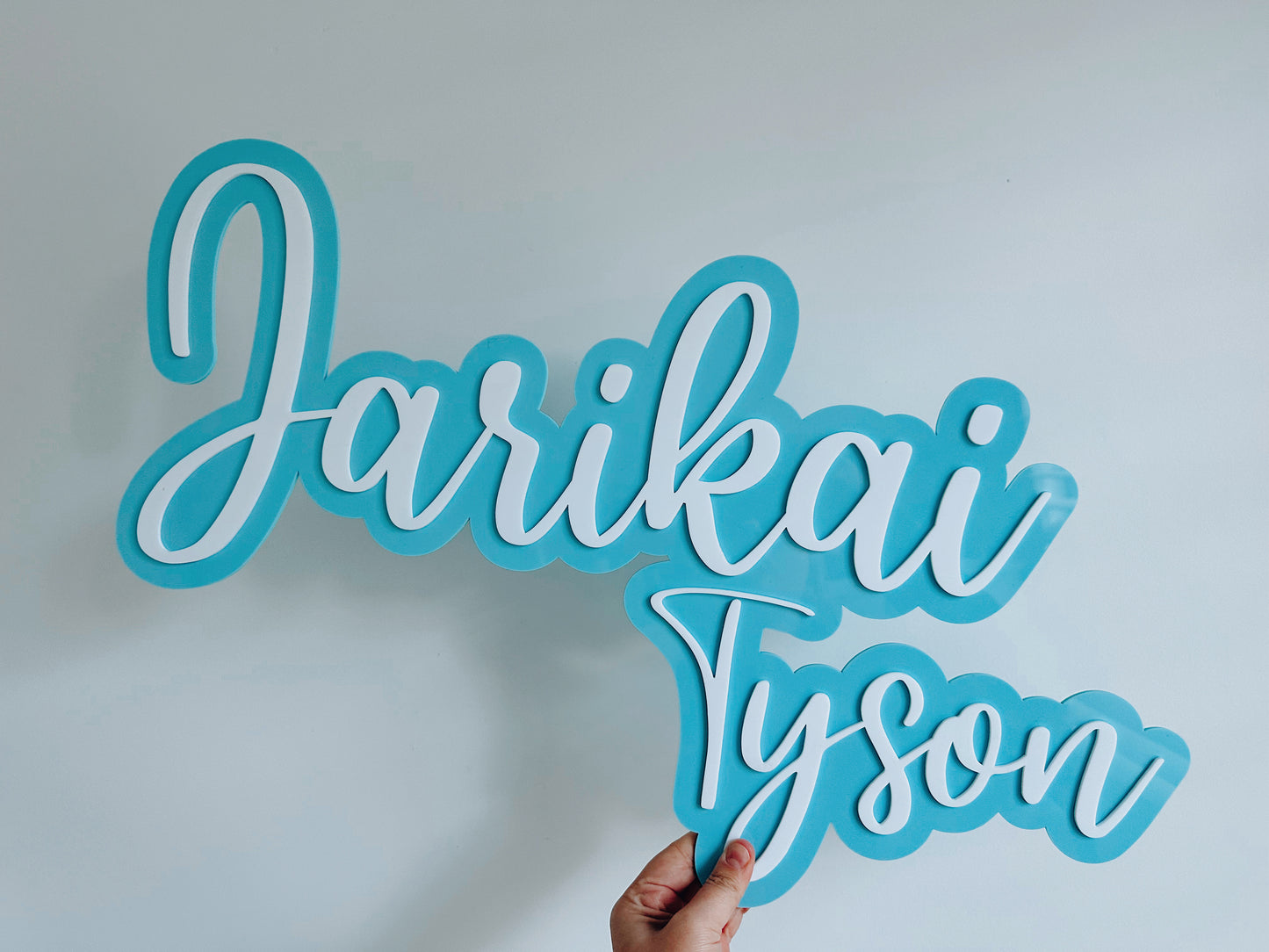 Acrylic bubble name plaque