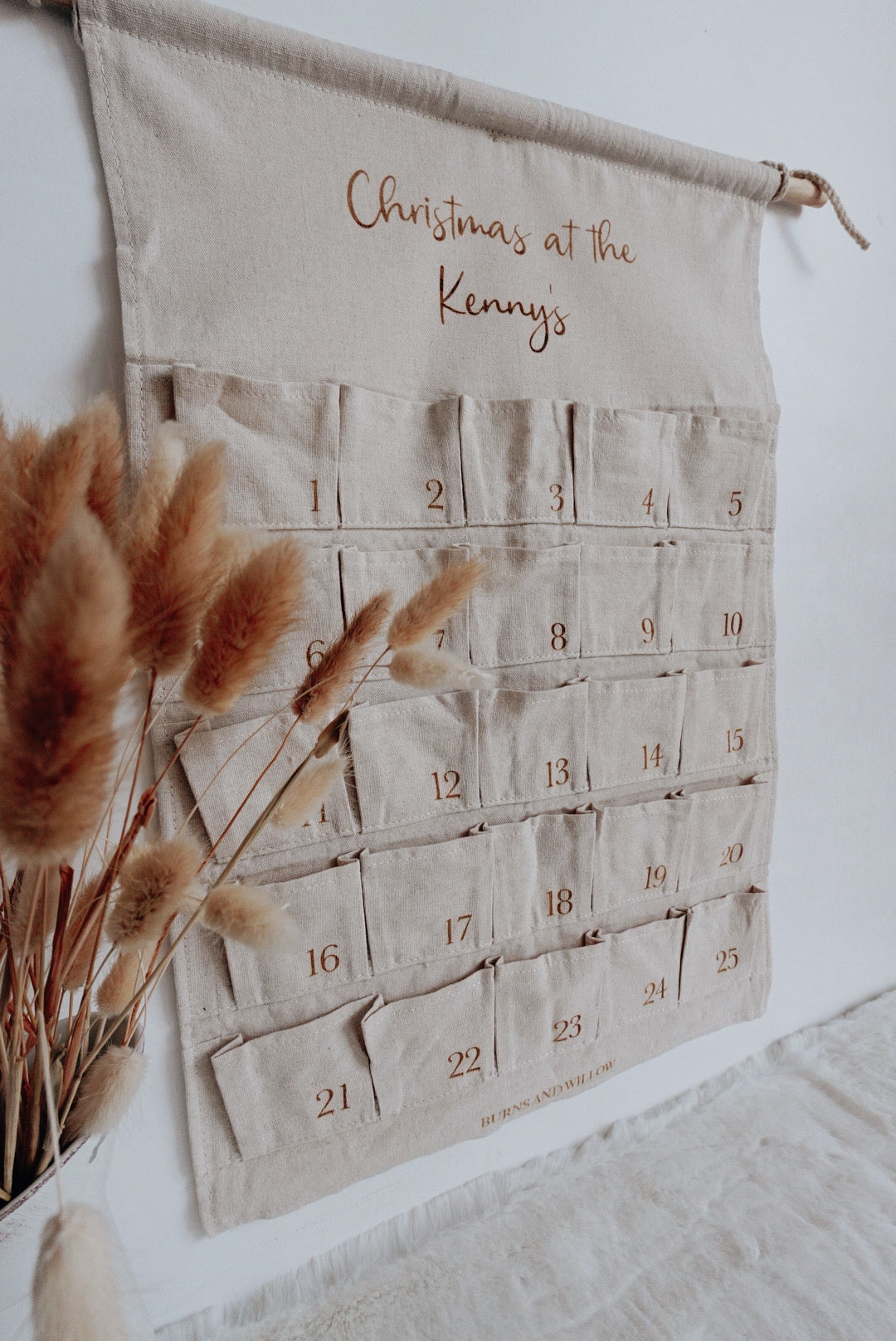 Personalised Fabric Advent Calendar