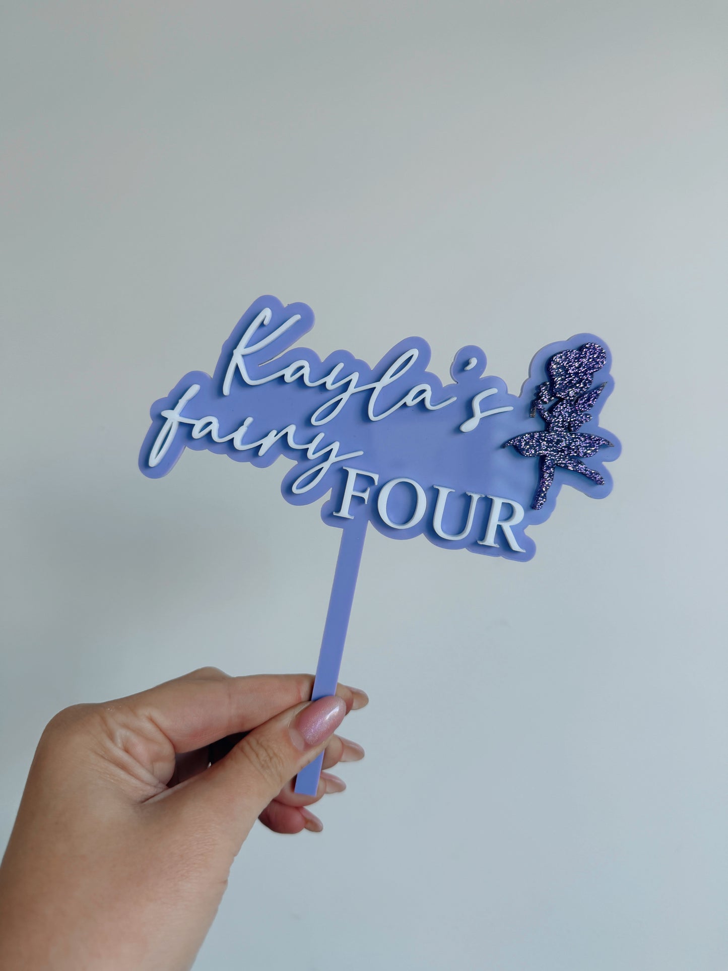 Fairy first cake topper