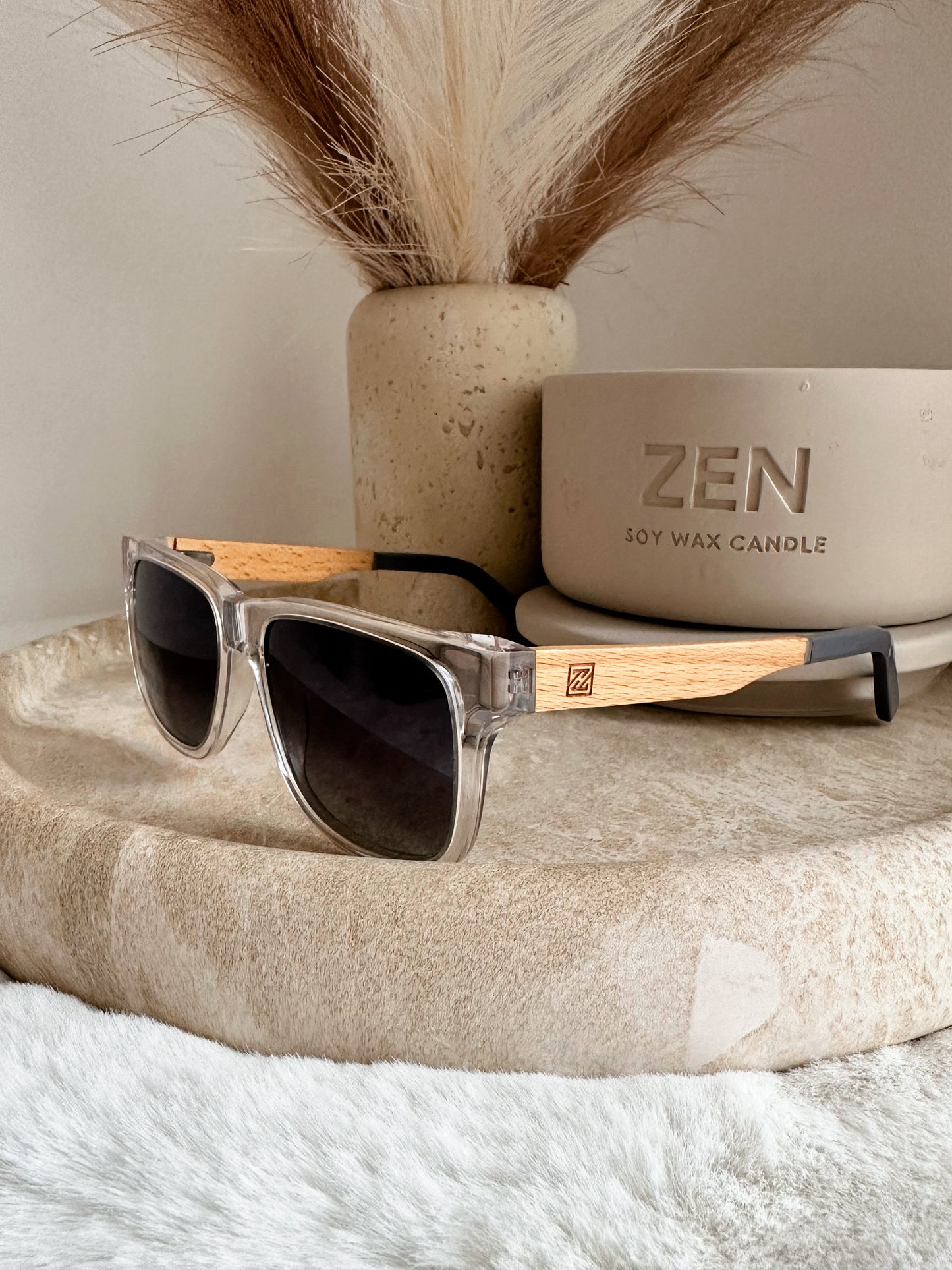 Zen Haven Sunglasses - clear rim