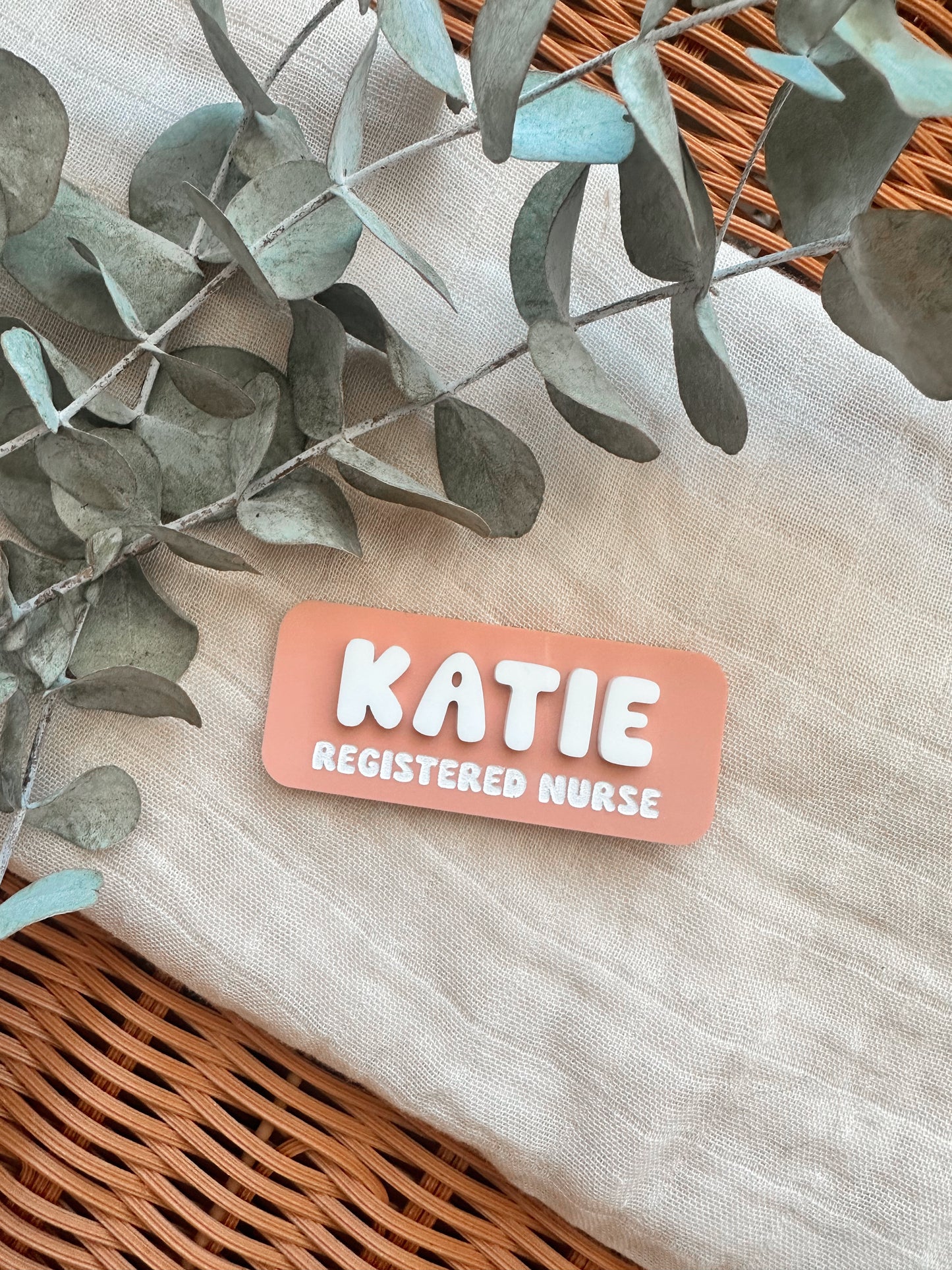 Acrylic name badge