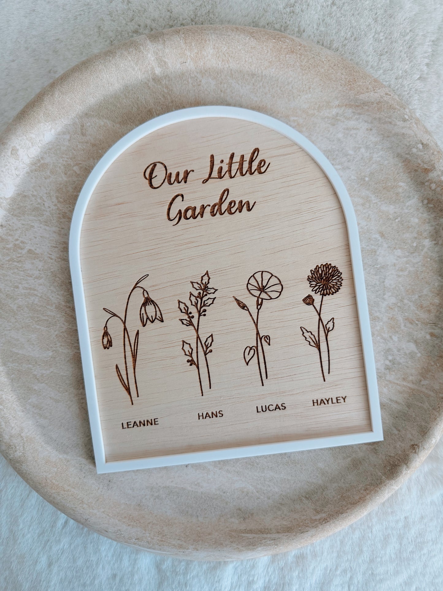 Our Little Garden Plaque