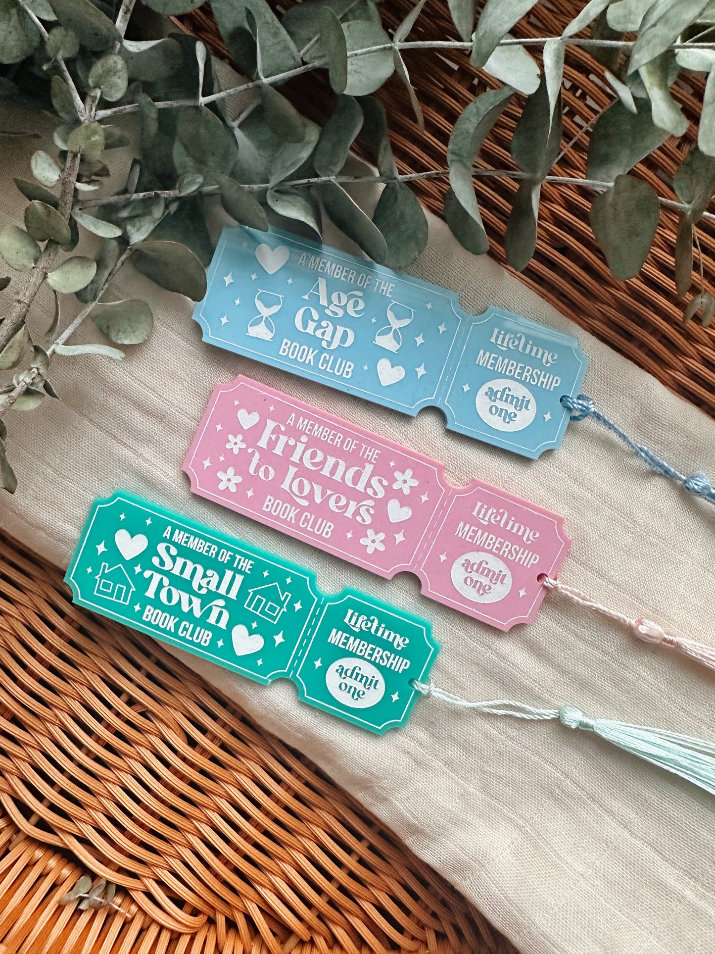 Trope/Genre ticket bookmarks