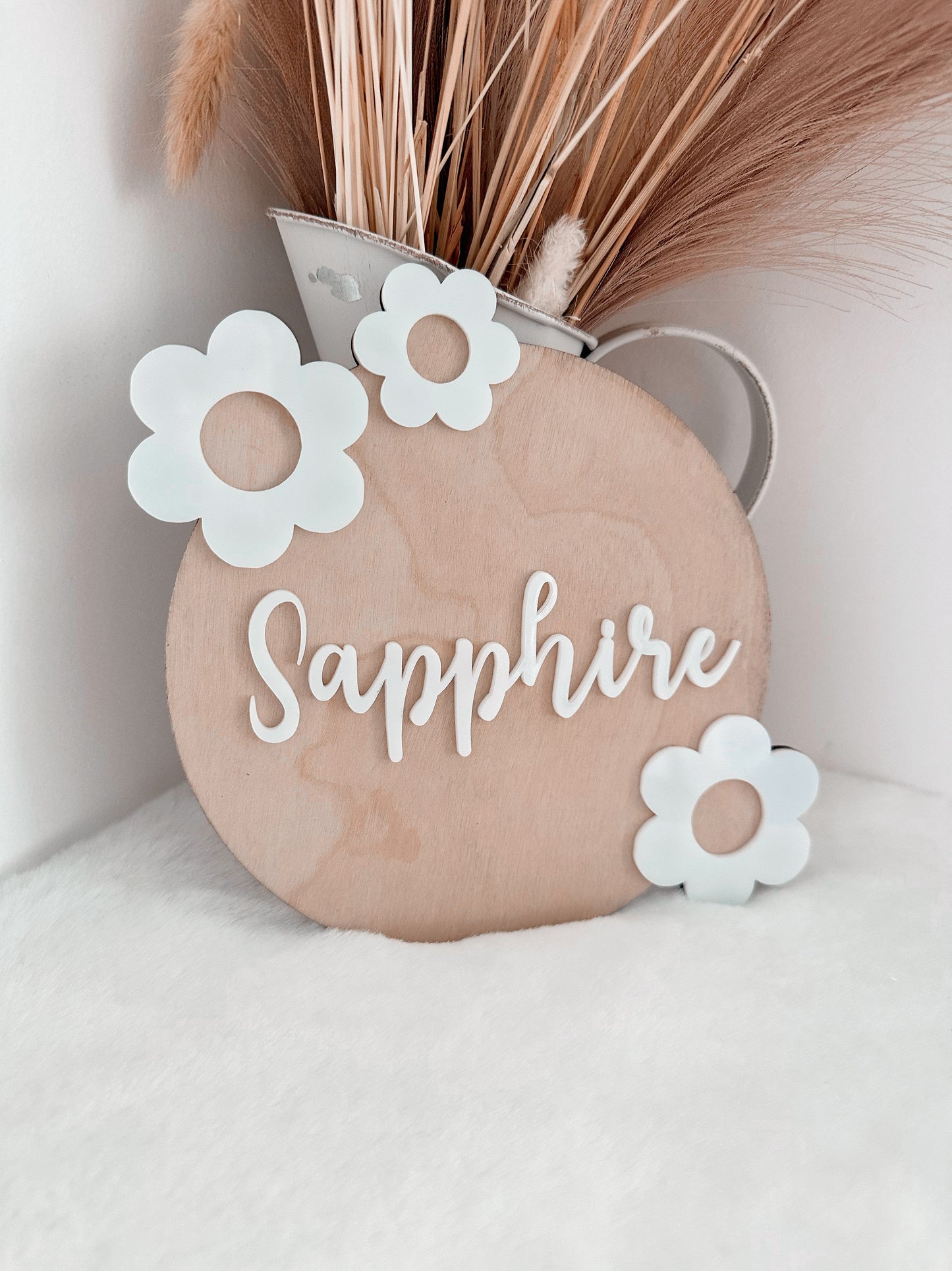 Flower name sign