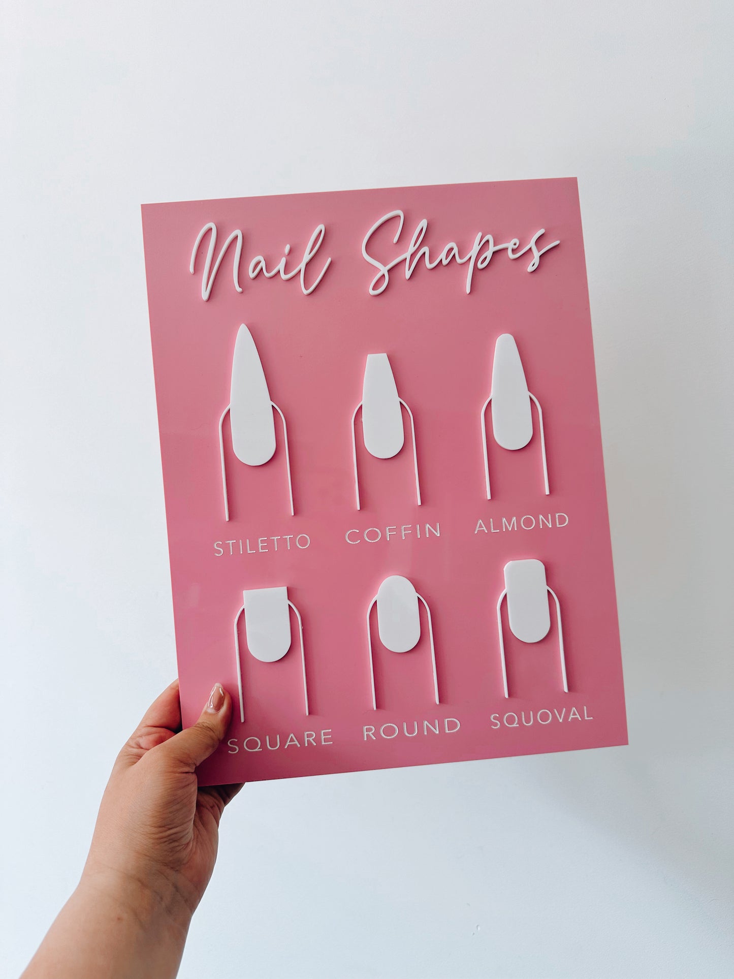 Nail shape signage