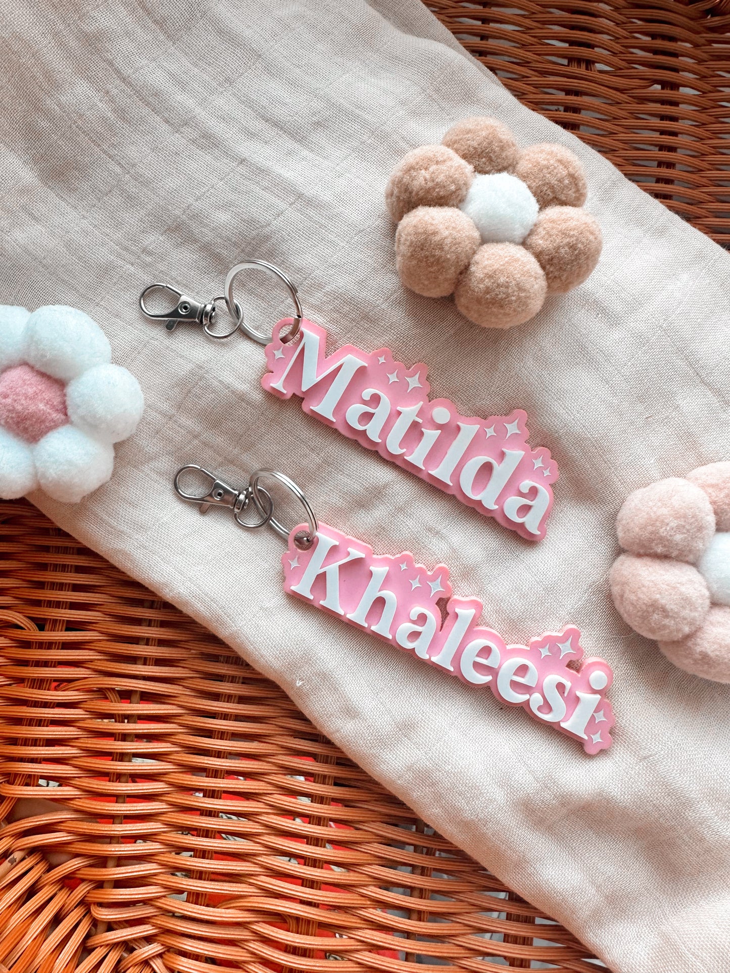 Star personalised bag tag - Girl