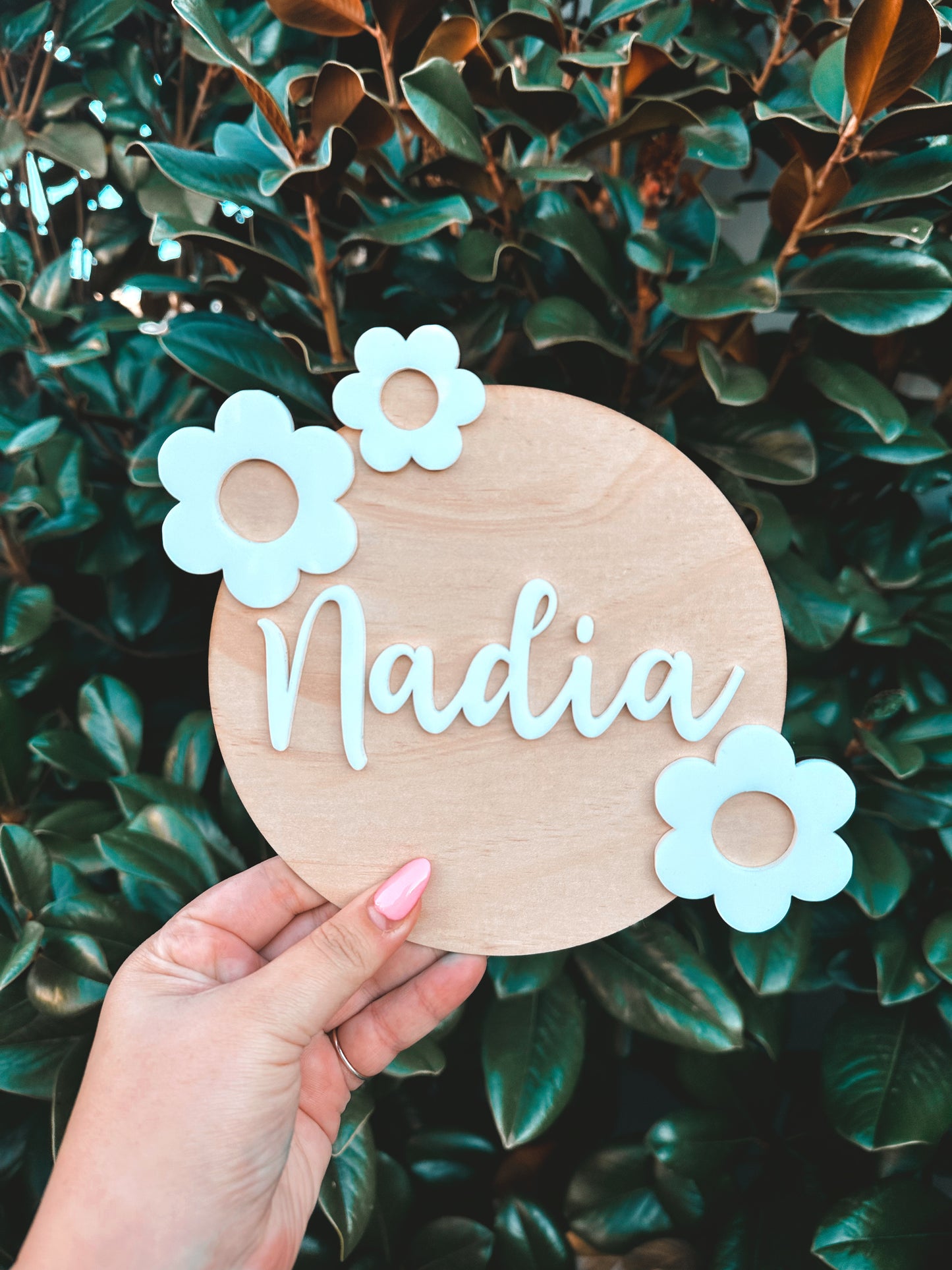 Flower name sign