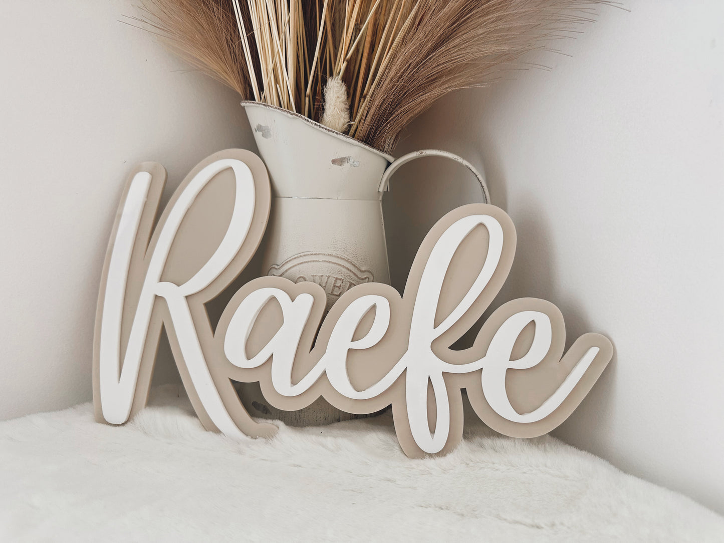 Acrylic bubble name plaque
