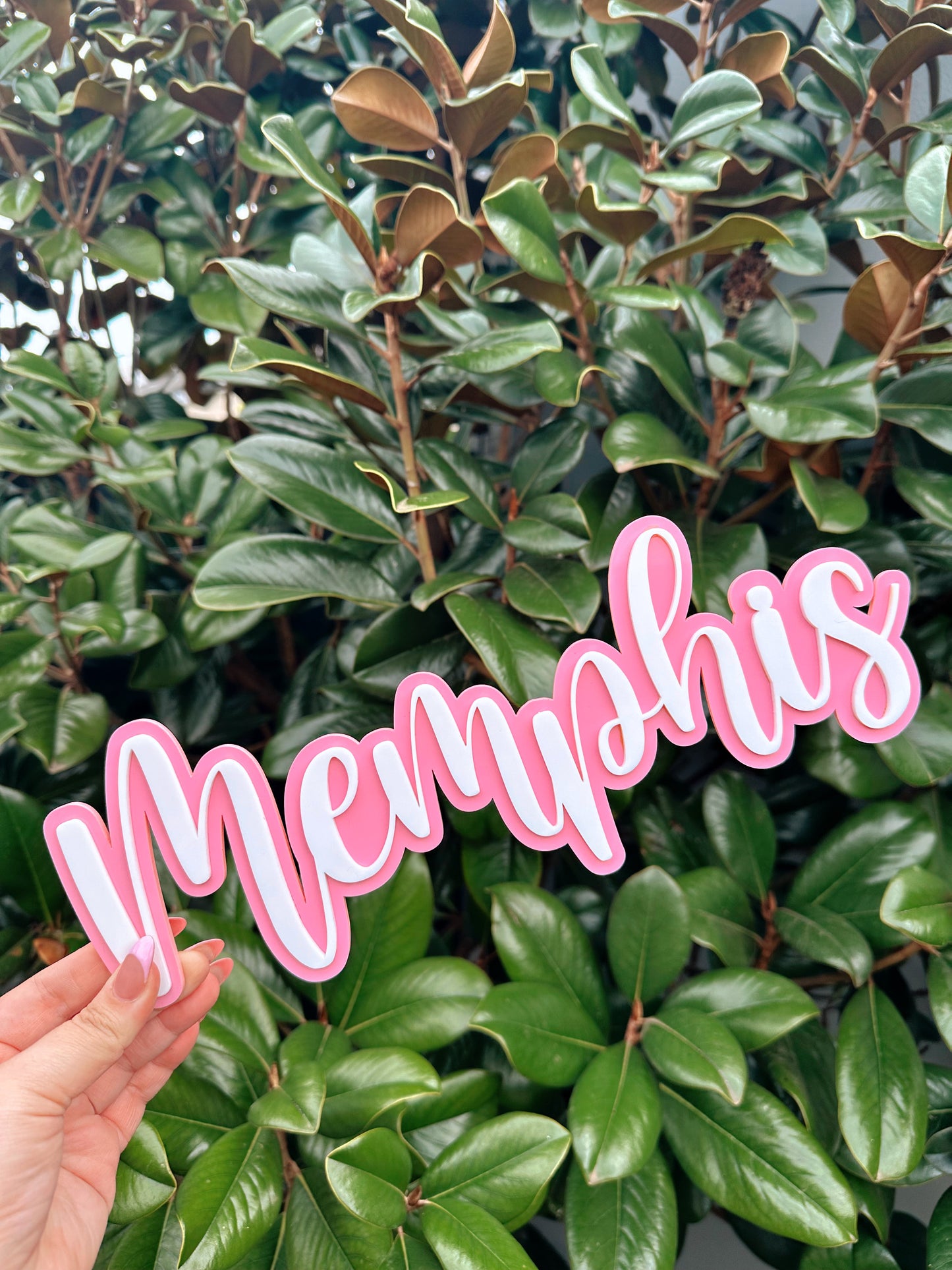 Acrylic bubble name plaque
