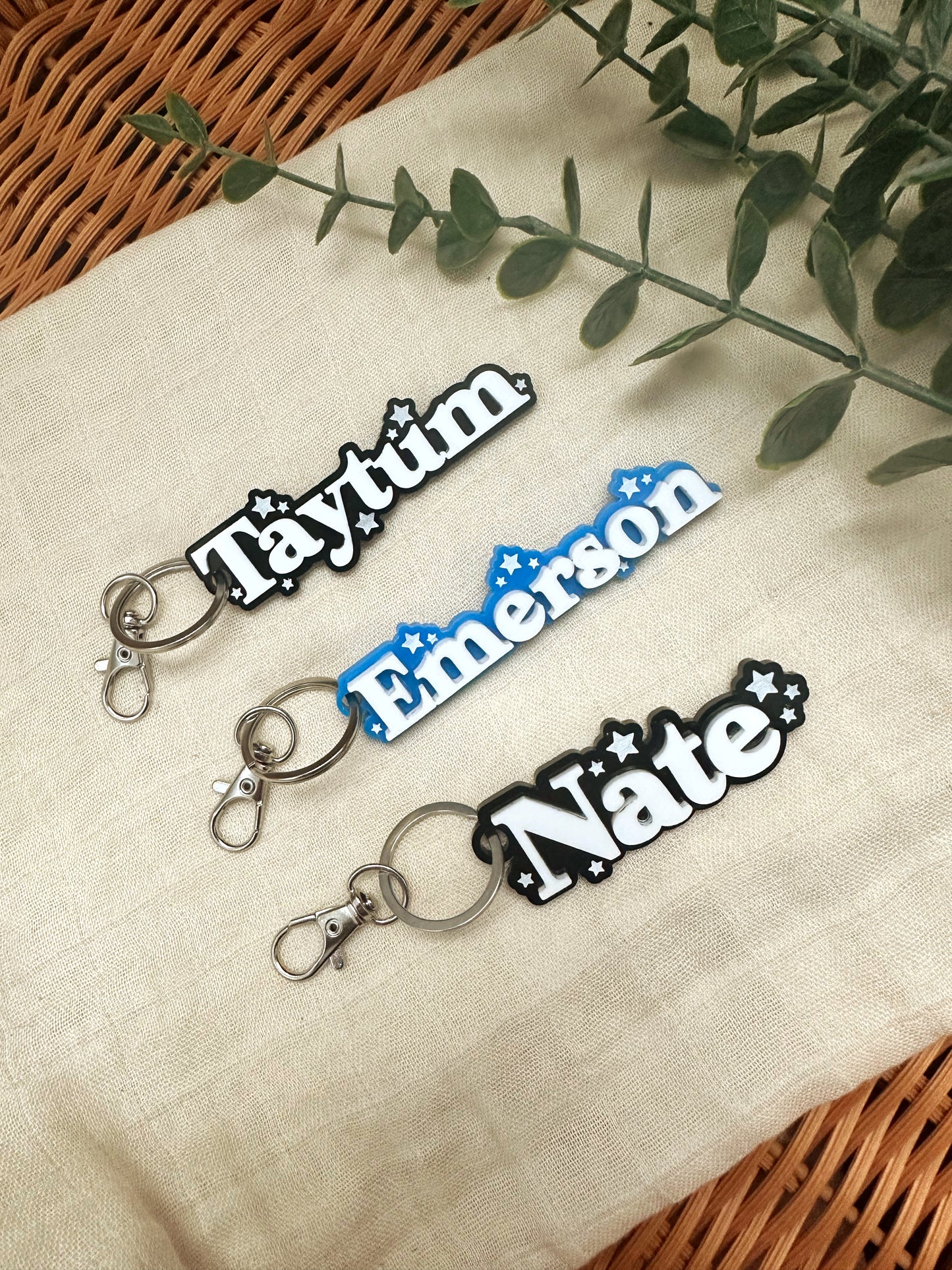 Star personalised bag tag - Boy