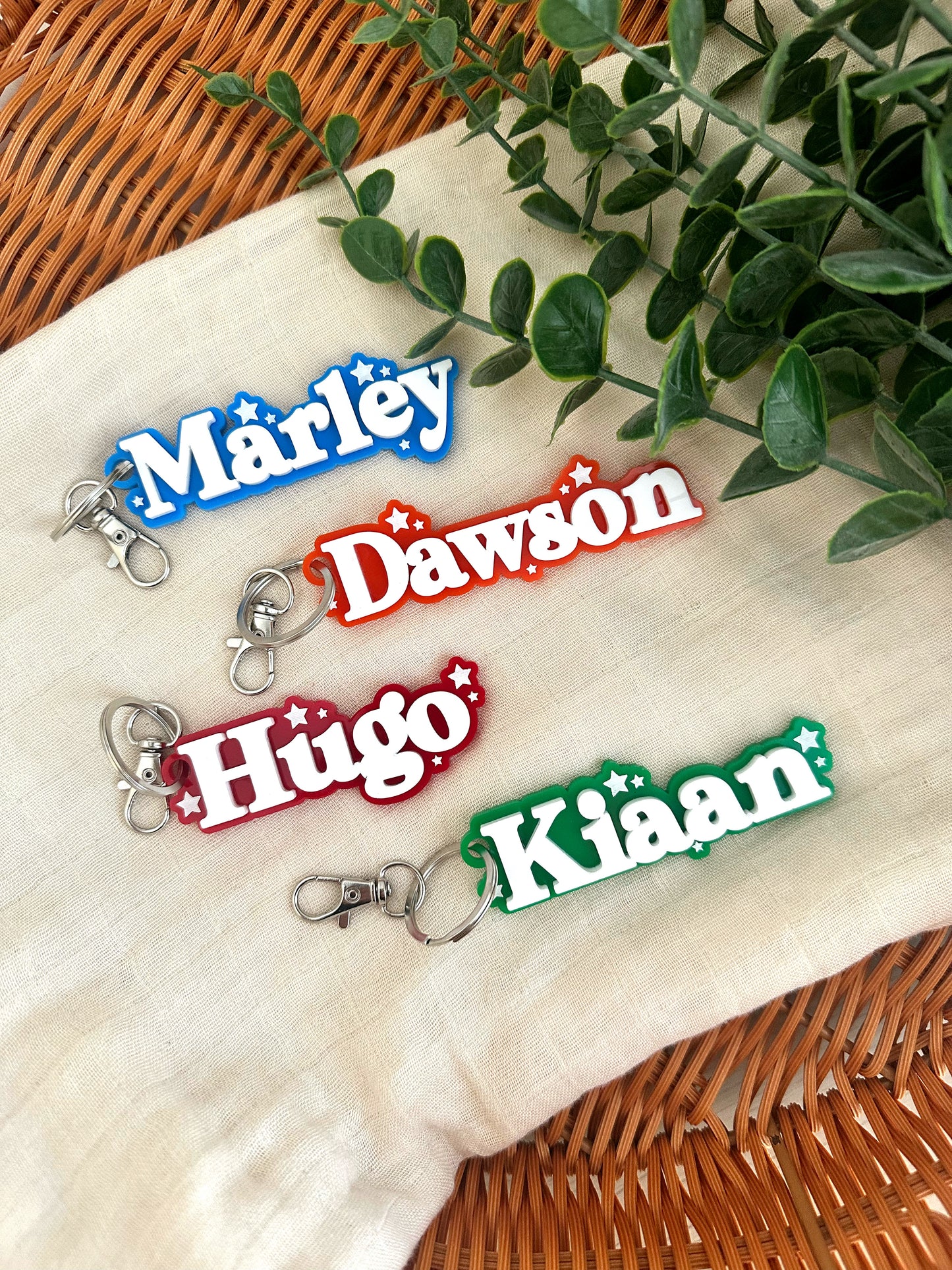 Star personalised bag tag - Boy