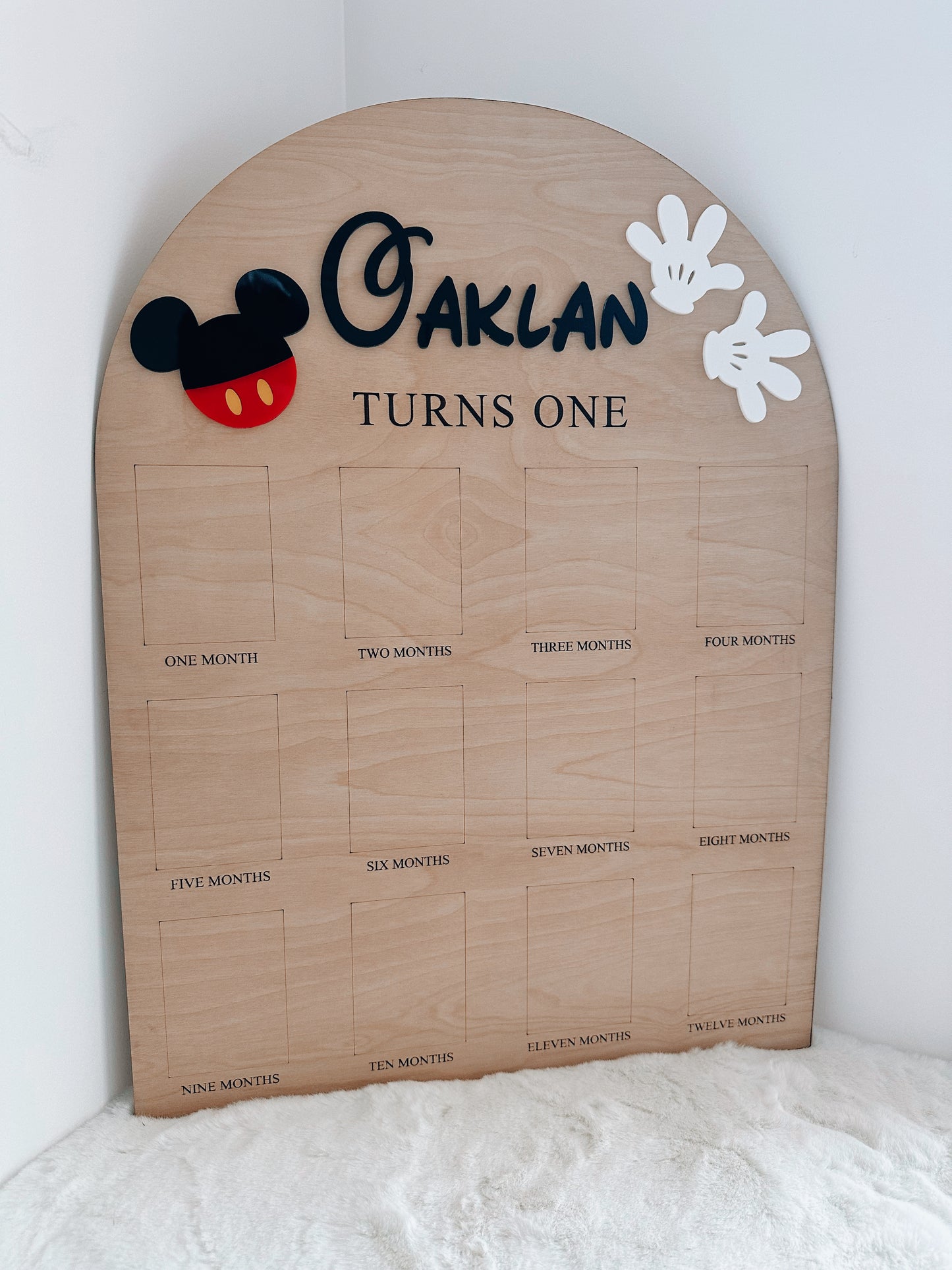 12 month photo board - mouse