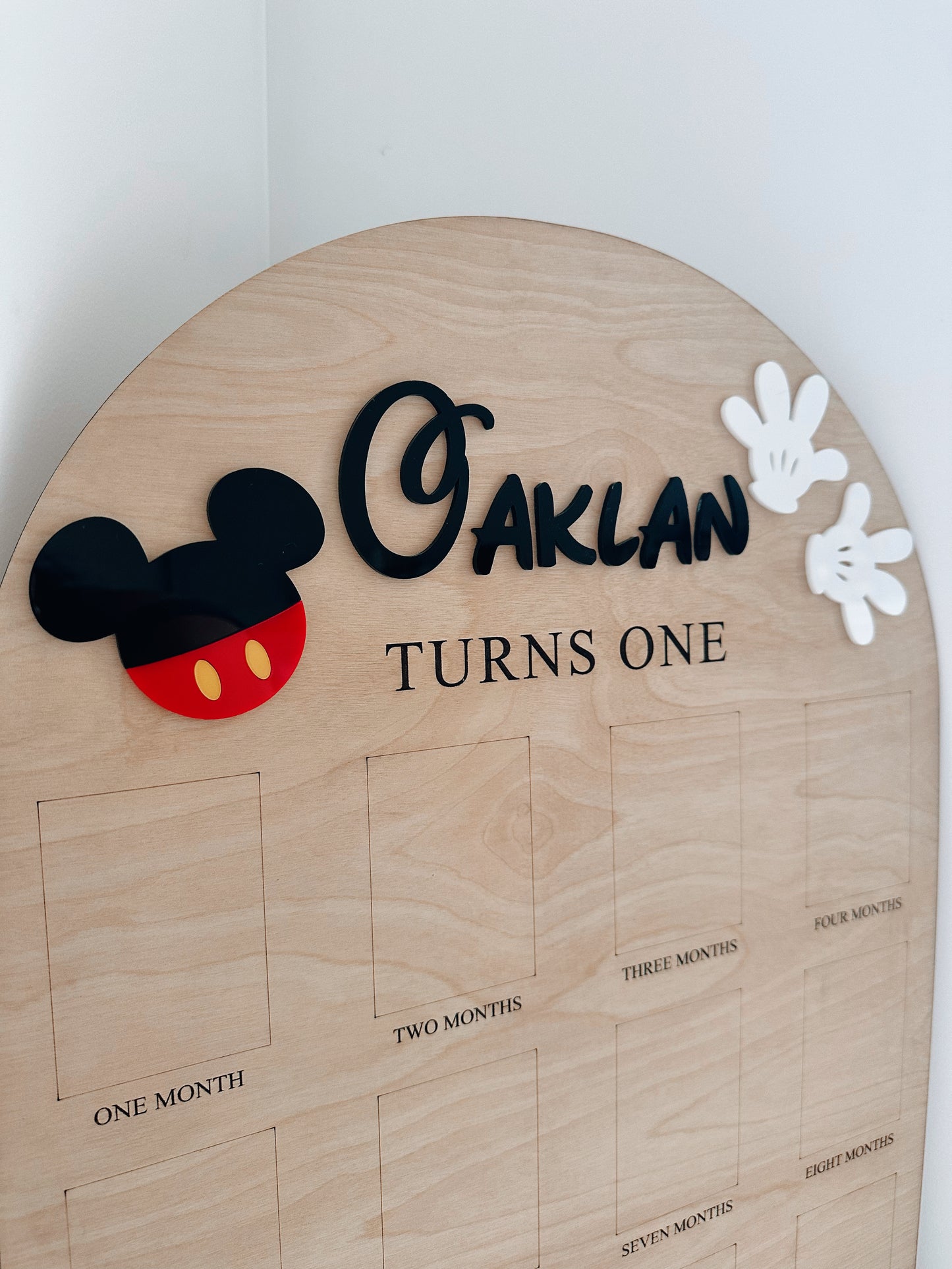 12 month photo board - mouse
