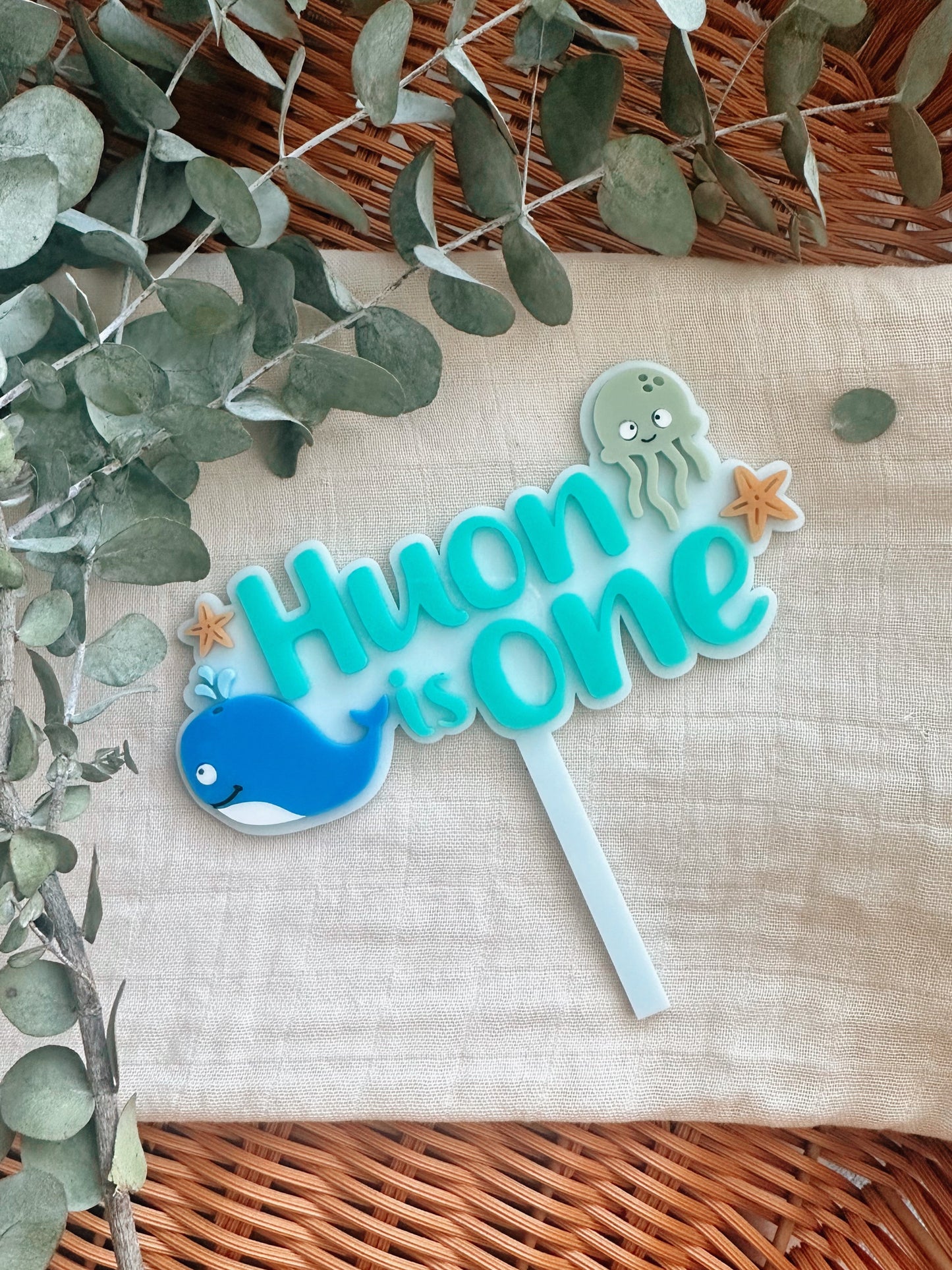Under the sea cake topper