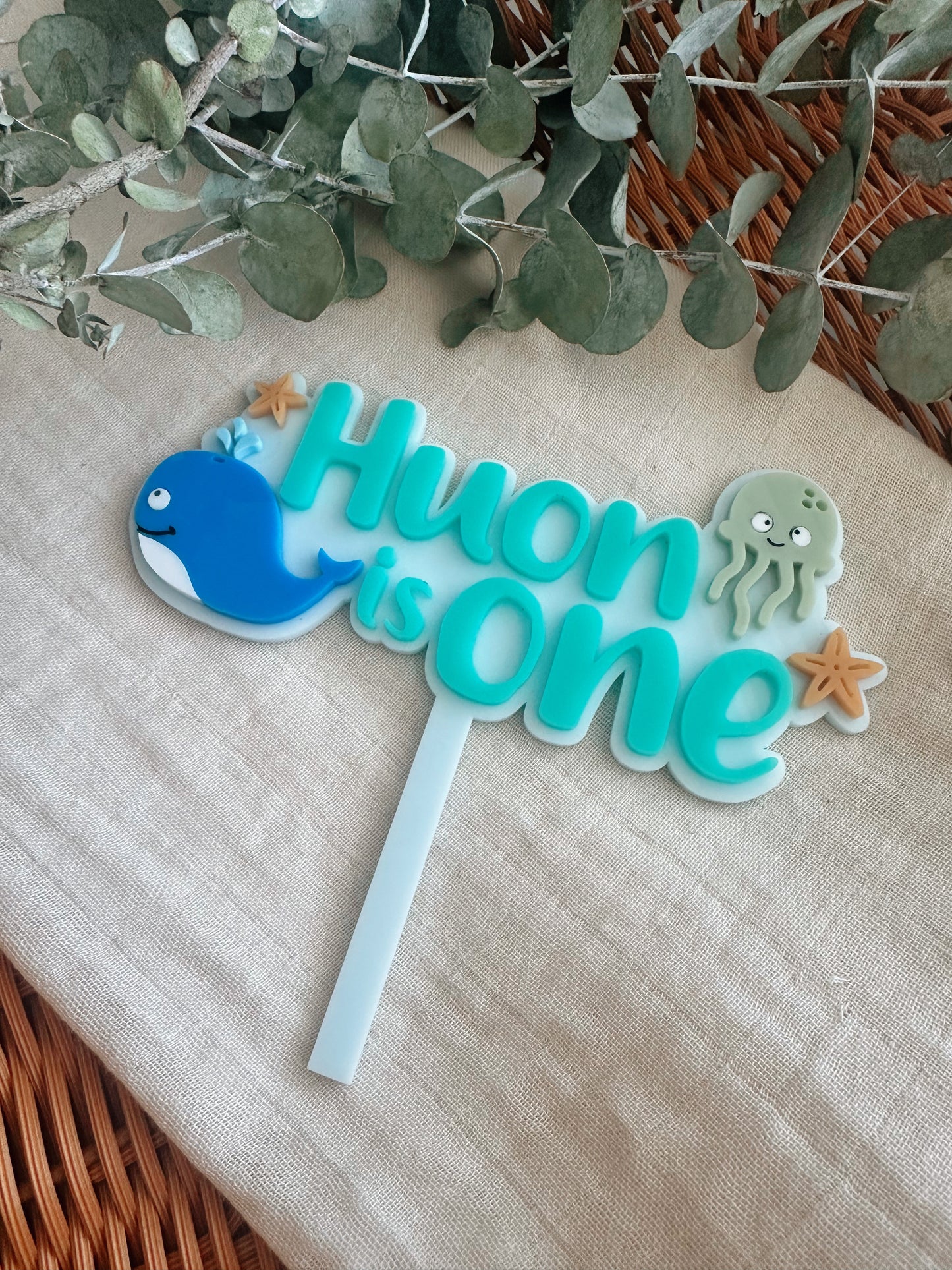 Under the sea cake topper
