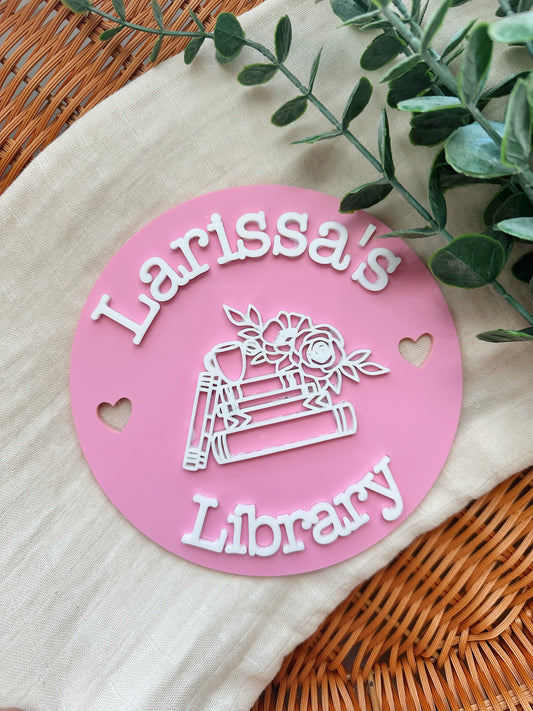 Library sign