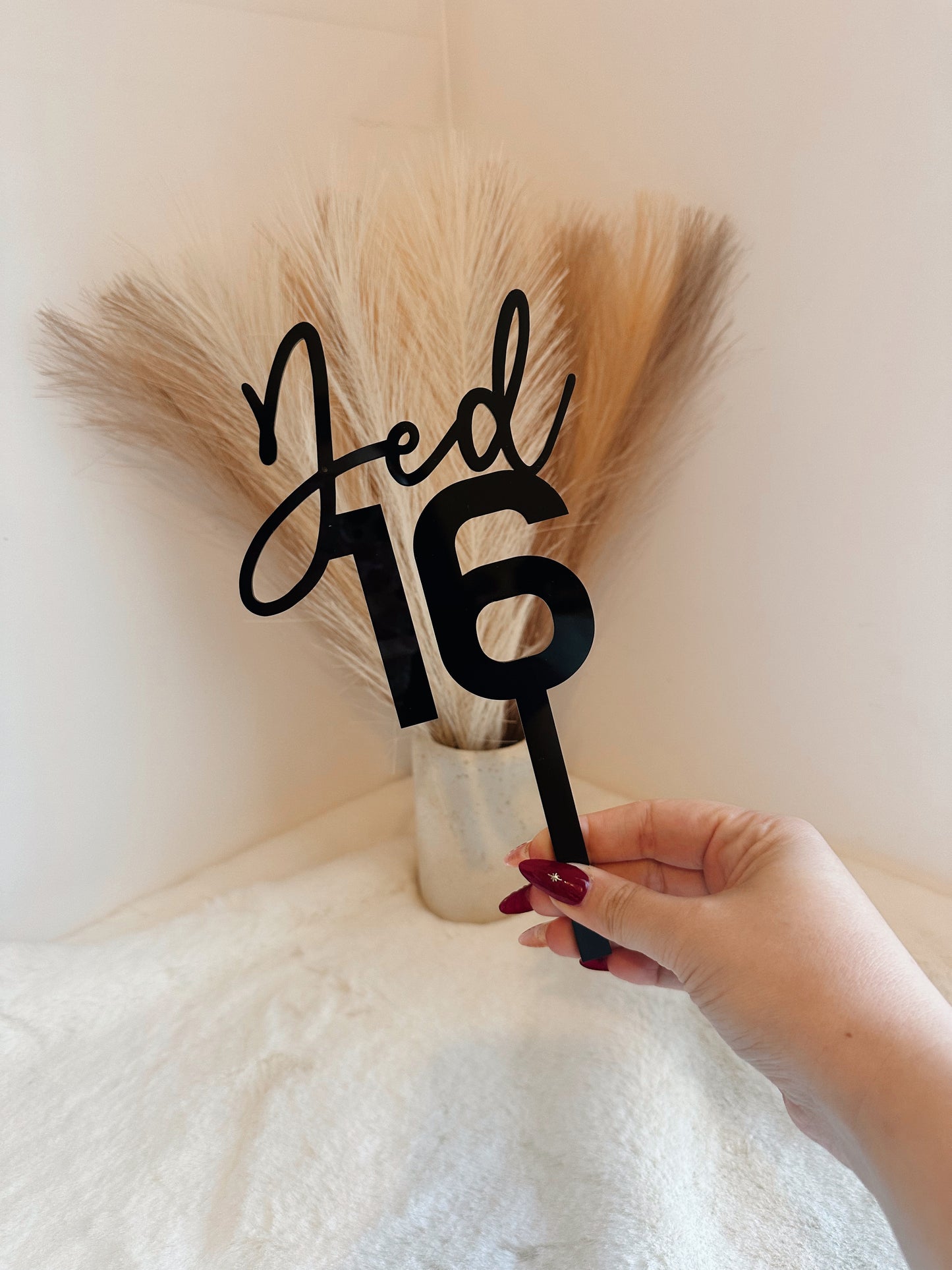 Single Layer Cake Topper