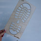 Santa boot stencil
