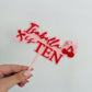 Cherry bow cake topper