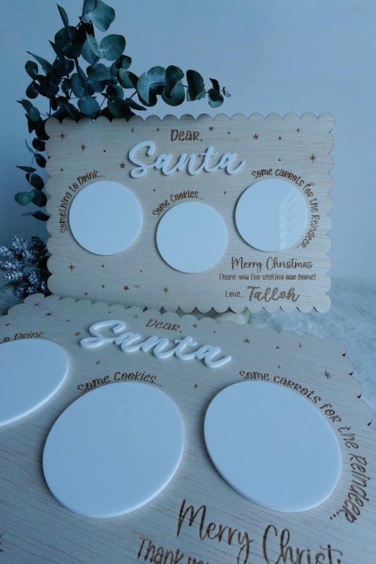 Santa Christmas Eve plate