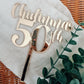 Mirror cake topper