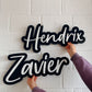 Acrylic bubble name plaque