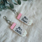 Personalised pencil keyring