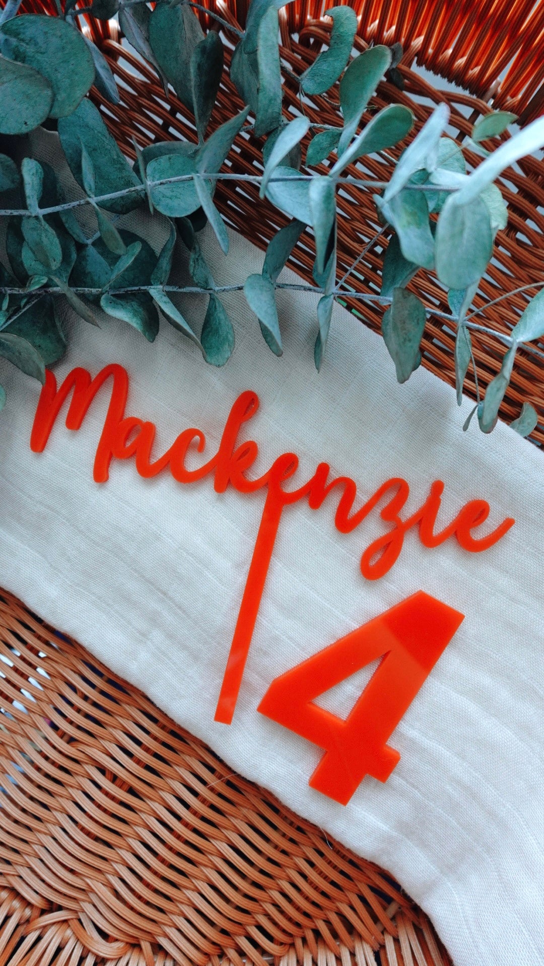 Single Layer Cake Topper