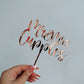 Mirror cake topper