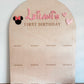12 month photo board -  Girl mouse