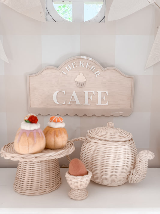 Cafe Boutique Play Space Sign