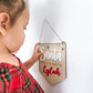 Santa stop here sign