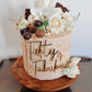 Acrylic cake fropper